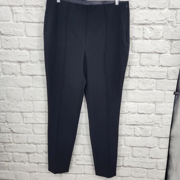 Vince Camuto Black Side Zip Front Pleated Pants Size 12 - Picture 1 of 13